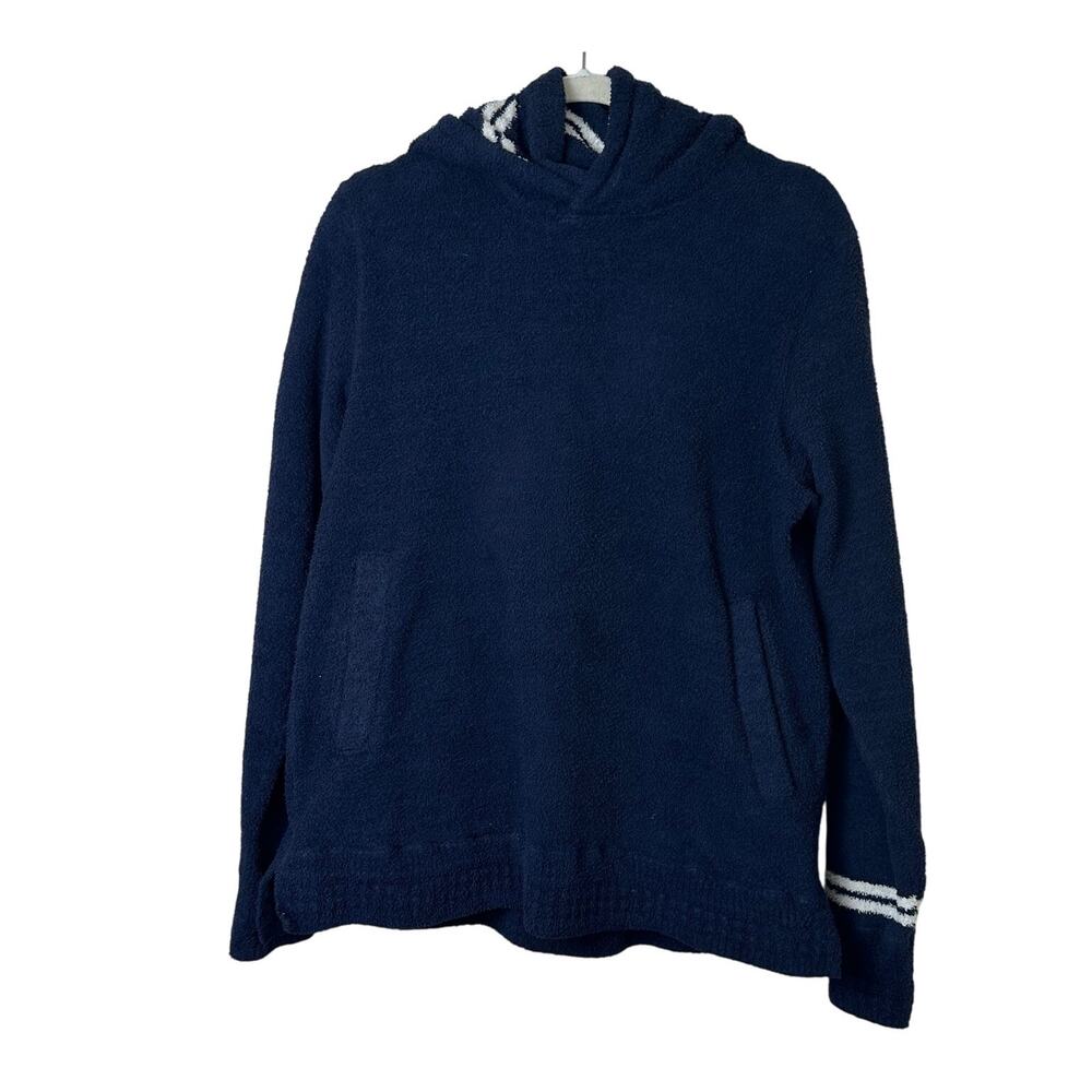 Remi Relief Blue Plush Hoodie Made in Japan Pullover sz L Japan=M US